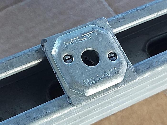 Gebraucht Montageschiene, Montageprofil, verzinkt, MQ-41 D, 82x41mm L=4,15m, Hilti gebraucht