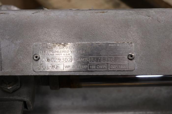 Used Fabri-Valve 12" Air Operated Knife Gate Valve #44173