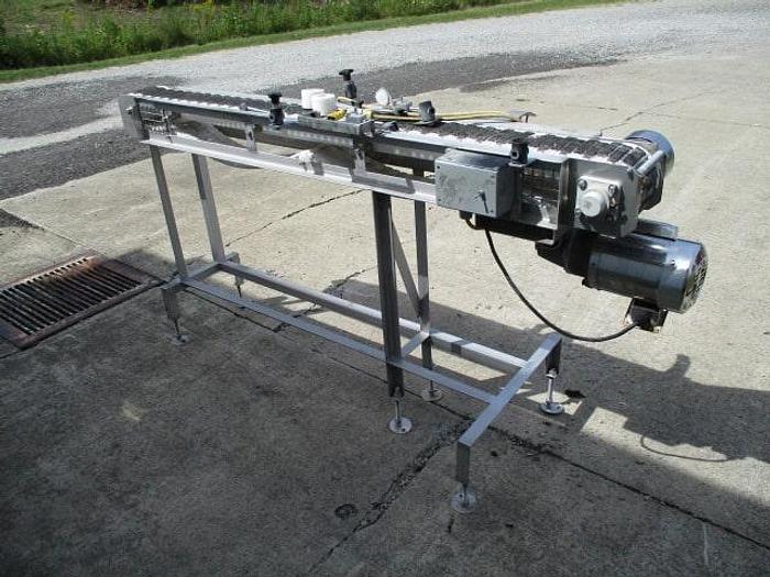 Used Conveyor, Plastic Belt, 6"W x 6' 4"L