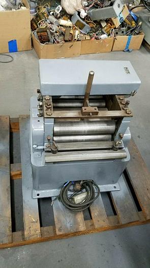 Used Littell 10" Motorized Continuous Stock Leveler Straightening Machine 110V