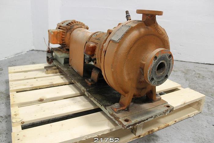 Used Duriron 2X1-10A/84 Pump, 60 Gpm @ 58 Ft. Head, 1800 Rpm #21752