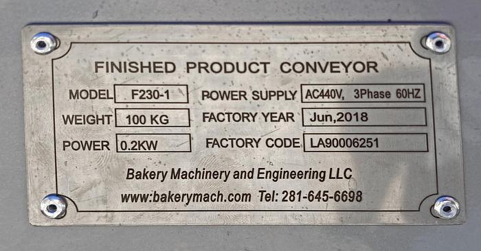 Used USED Finished Product Conveyor