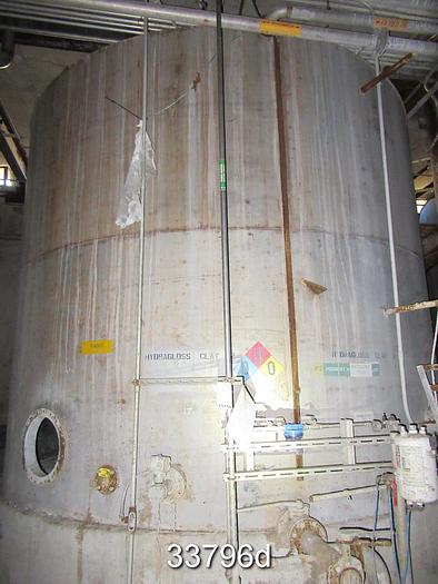 Used Stainless Steel Clay Slurry Tank, 18x15, 38000 Gallons #33796