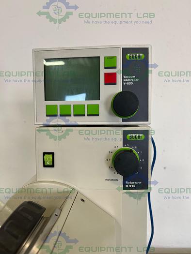 Used Buchi R-210 Rotavapor w/ Buchi V-850 Vacuum Controller & Buchi V-700 Vacuum Pump