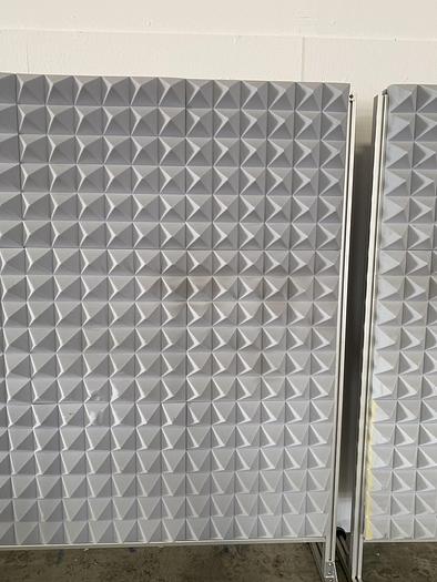 Used Mobile Acoustic 72" x 95" Foam Board on Wheels