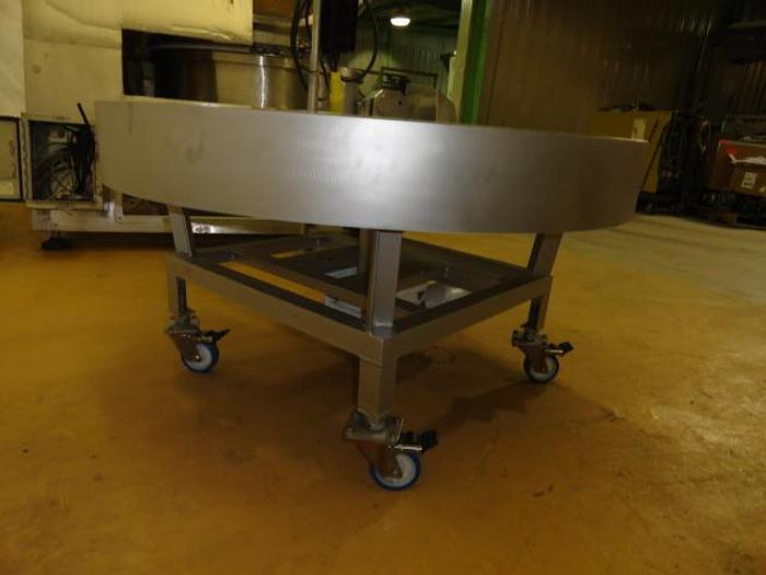 Used Lazy Susan Turntable, Custom built, New 48" dia