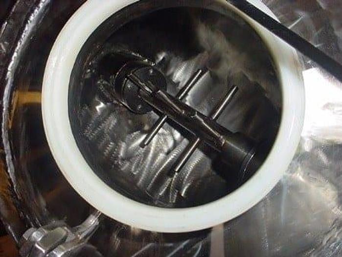 Used 1 CU. FT. WUXI XIN TWIN SHELL BLENDER/DRYER – POLISHED S/S