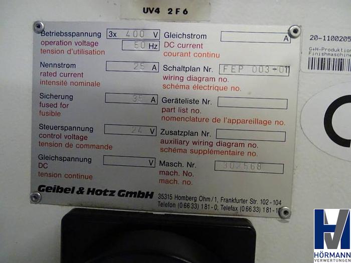 Gebraucht 2004 Geibel & Hotz FI600