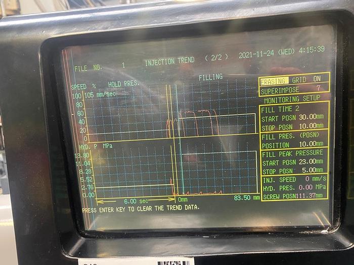 Used 1997 Meiki M-50C- DM Injection Moulding Machine
