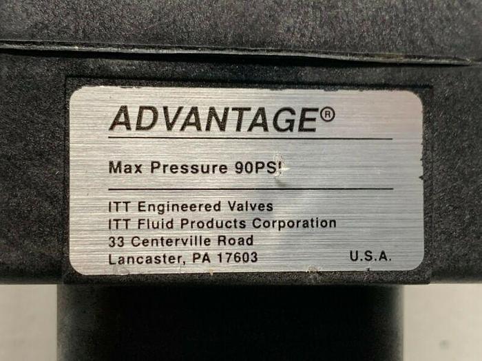 Used ITT Sherotec 3-way Stainless Steel Valve w/ 1" Sanitary Fit & Position Monitor