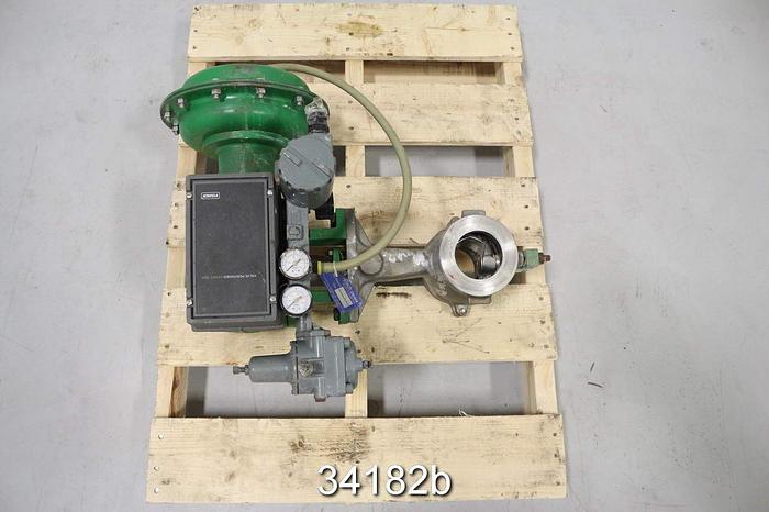 Used Fisher V100 3" Vee-Ball Control Valve #34182