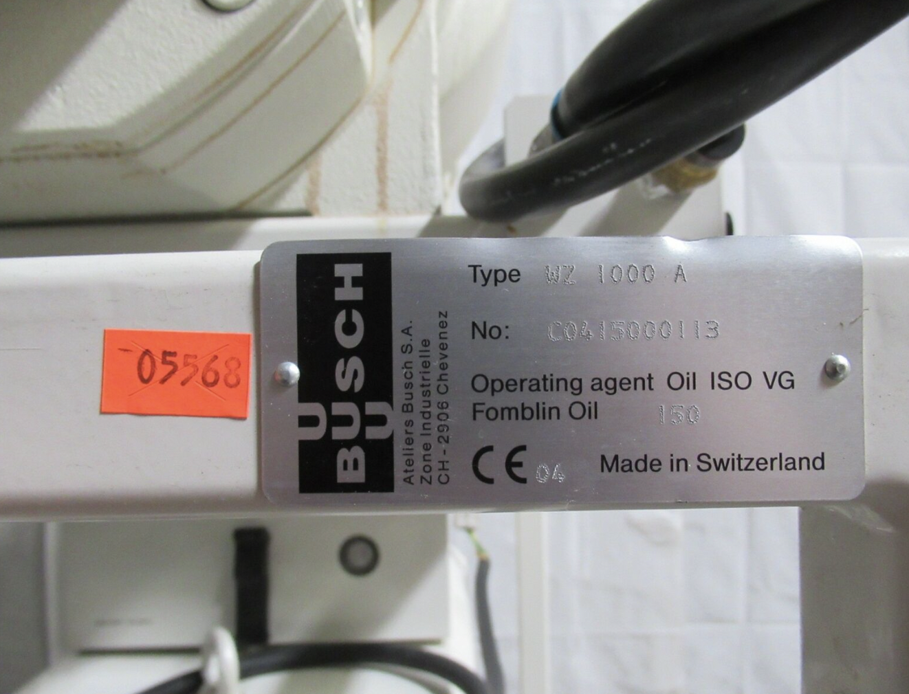 Used Busch Cobra DS 80 Dry Vacuum Pump w/ WZ 1000 A Booster Pump