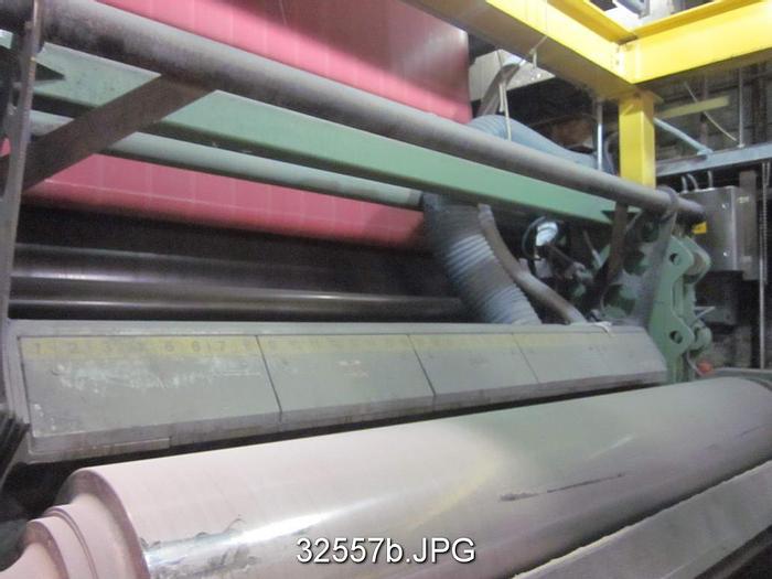 Used Manchester 120"x18" 2-Roll Calender #32557