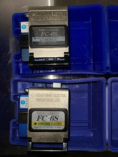 Used Original Sumitomo Fiber Cleaver FC-6S in carrying case MADE IN JAPAN NOT CHINA