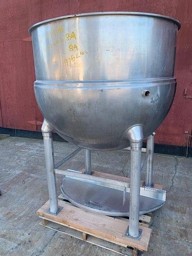 Used Kettle, 300 Gallon, S/st, Jkt, 90 PSI, Dover #S744458