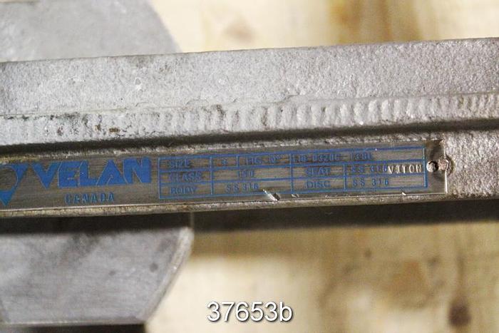 Used Velan 3" Hand Operated Knife Gate Valve, L10-0320C-13BL #37653