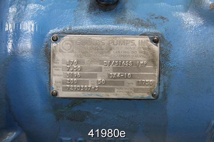 Used Goulds 3196 MT Pump Power End, 10" Diameter Frame Adapter #41980