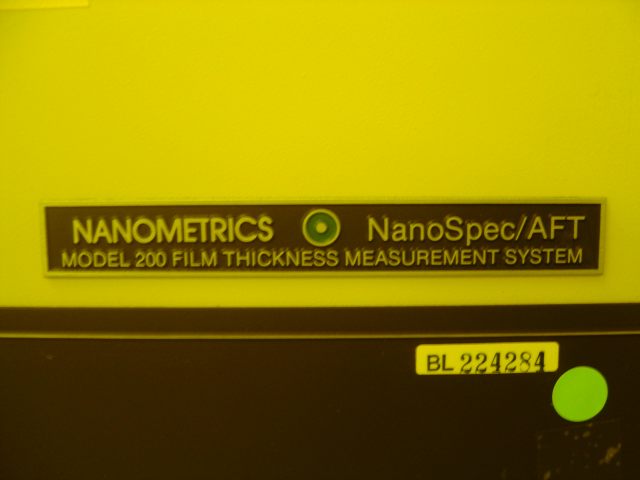 Used Nanometrics  NanoSpec AFT 200 Thickness Measurement System