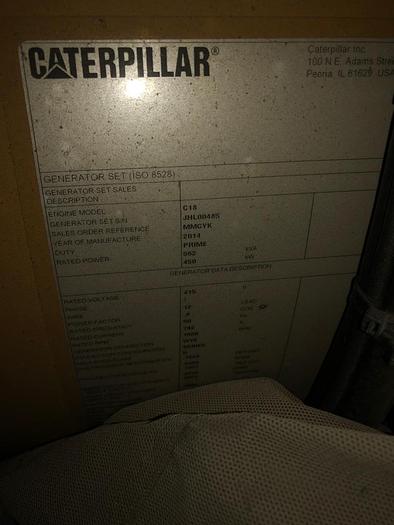 Caterpillar generators Marine Tier II with class certificates