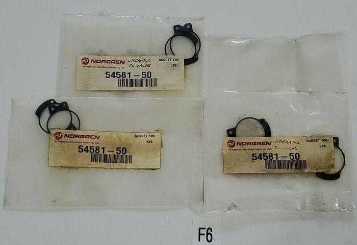 *NEW* LOT OF 3 NORGREN 54581-50 SOLENOID IN-LINE SEALS NUGGET 100 (2)J99 (1)K99