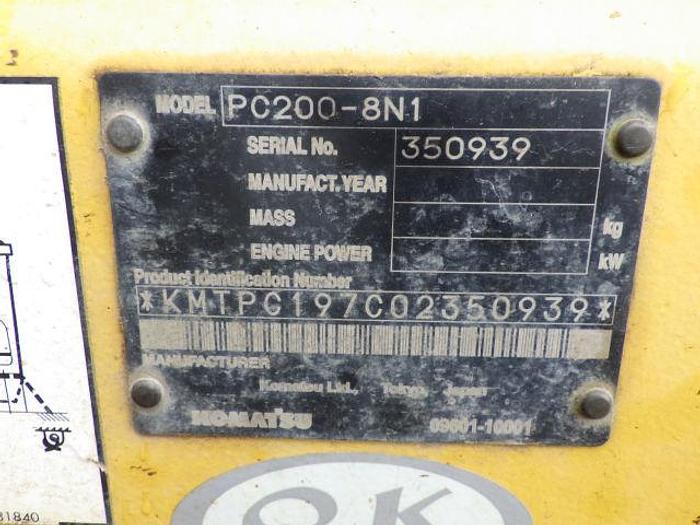 Used 2010 KOMATSU PC200-8N1