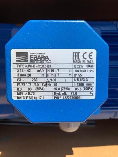 Ebara 3LM/I 40-125/1.5