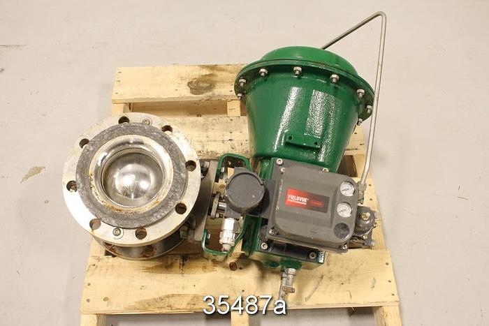 Used Fisher V-150 Ser B 6" V-Ball Control Valve #35487