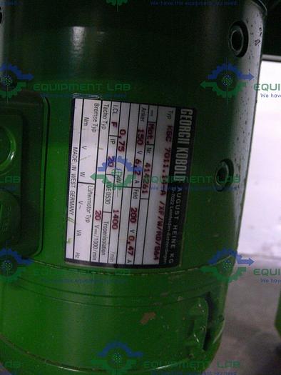 Used Braun 880 141/0 13.7L 1.3 bar 124C Schott Gerate Glass Bio Reactor + .75kW Motor