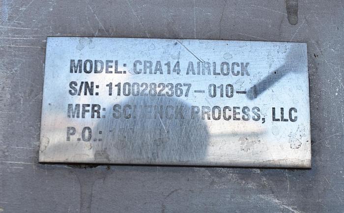 Used USED ROTARY AIR LOCK VALVE, SIZE: 14" X 14", STAINLESS STEEL, CLEAN-IN-PLACE