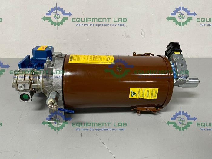 Used Dropsa 0989001 Hydraulic Pump Station w/ MT .12 HP TN56B Motor & Tramec Gearbox