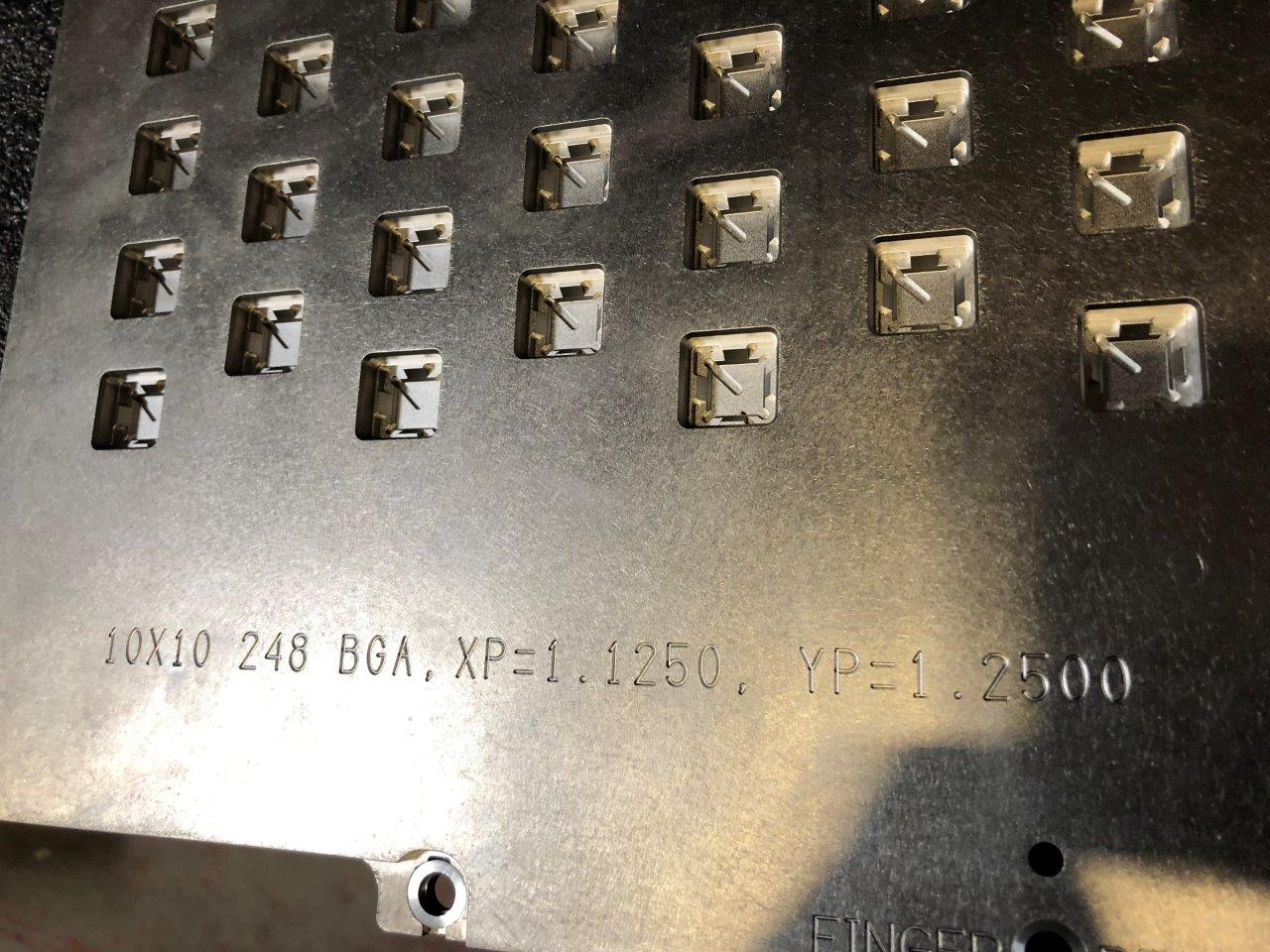 Used Delta Edge DE8000 Q-FPH - 248 CTBGA - 10x10x1.10 Test Handler Change Kit