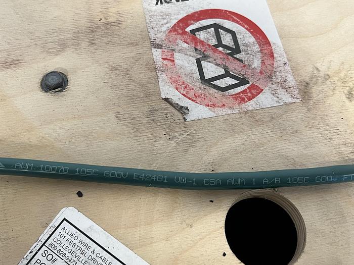 Used Allied Wire 2095153, 6 AWG, 1050/36TC UL, 600V, VFD Control Cable Approx 1000 Ft