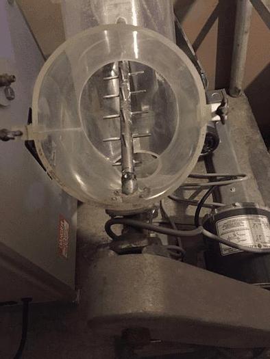 Used 8 QT. P-K LAB TWIN SHELL BLENDER – LUCITE – PIN BAR – #8364