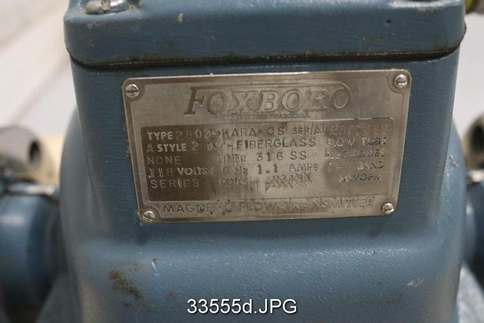 Used Foxboro 2802-KARA-OS 2" Magnetic Flow Tube #33555