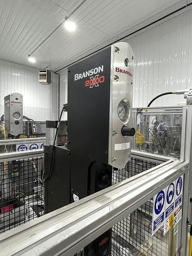 Used BRANSON 2000X 2500 WATT ULTASONIC WELDER IN STAND ALONE WORK STATION NEW 2020