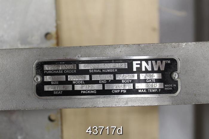 Used FNW 8" Air Operated Knife Gate Valve #43717
