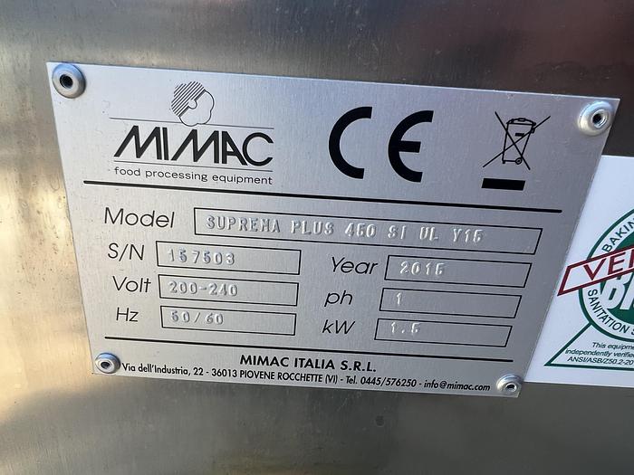 Used Depositor, Mimac, Suprema Plus 450, 40 Cycles/Min, Dropping Machine #C744527