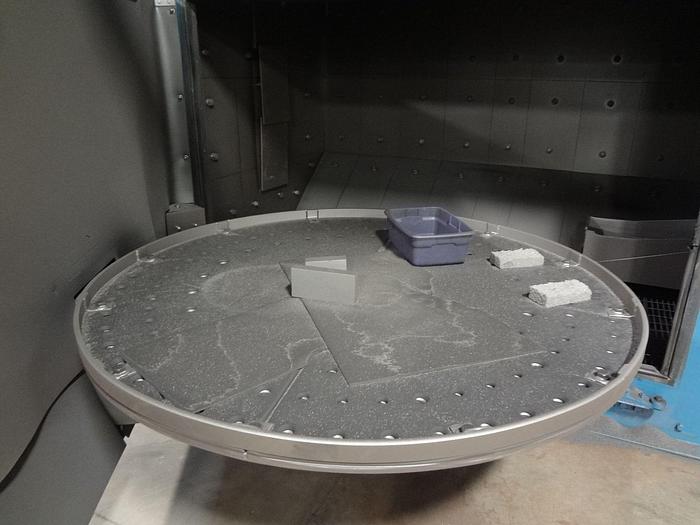 Very good Wheelabrator 72" Swing Table