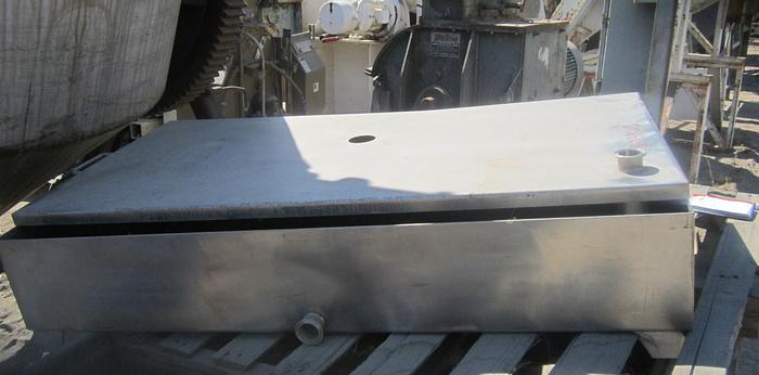 Used Tank, 40 Gallon, S/st, Rect, 24" X 48" X 7-3/4" #S739215