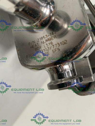 Used Steriflow 978SP Sanitary Control Valve w/ Siemens PS2 HART Valve Positioner