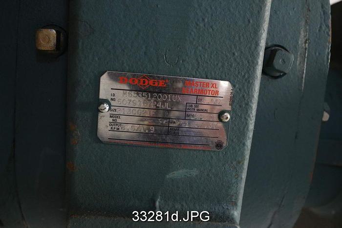 Used Beloit DD 4000 Refiner Set Up Motor #33281