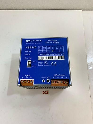 Used Camtec HSE240 Switching Power Supply 115/230VAC *Warranty~Fast Shipping*