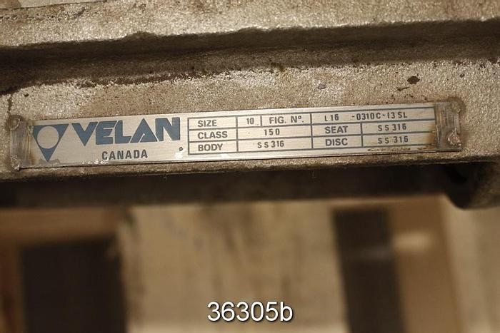 Used Velan 10" Hand Operated Knife Gate Valve #36305