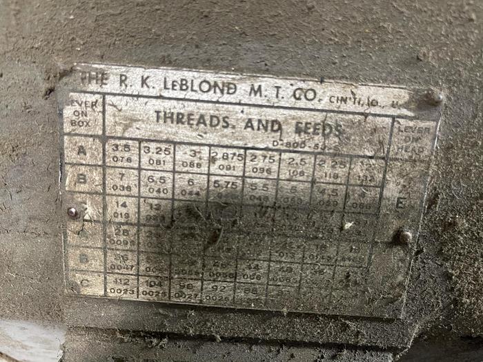 Used LEBLOND D-9C-50-S/1 LATHE