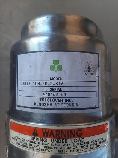 Used Valve, Shut-Off, 1-1/2", 316 Stainless Steel, Stainless Products, SP160 #S744669
