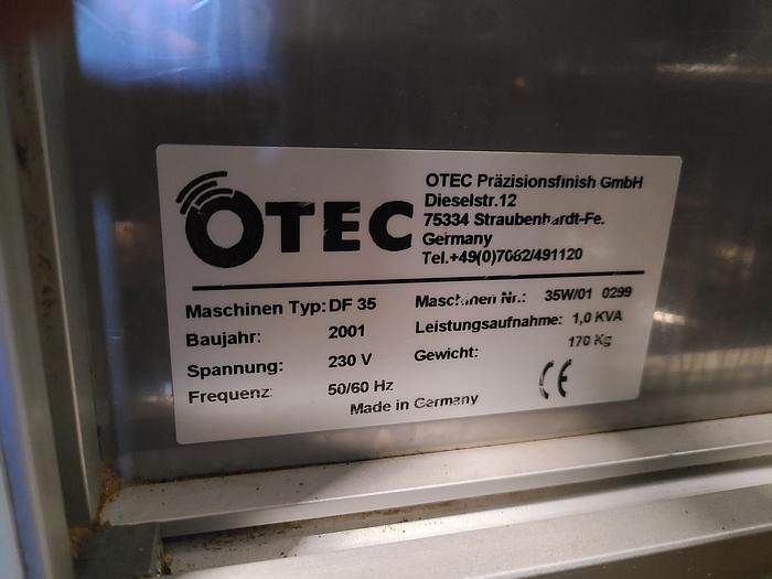 Used Otec Drag Finishing Machine Polishing Gold Silver Brass