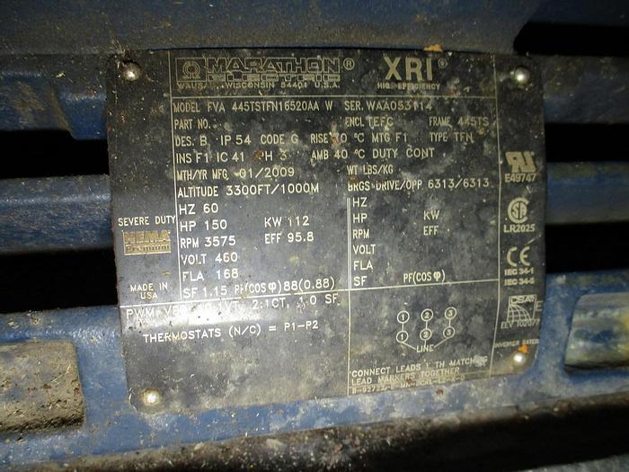 Used WORTHINGTON 5 STAGE HI-PRESSURE PUMP 150HP