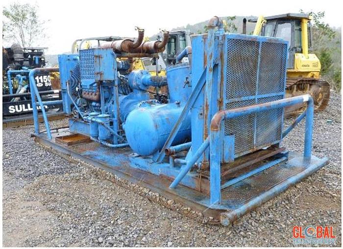 Used Item 0500 : Sullair Skid Mounted Air Compressor – SOLD