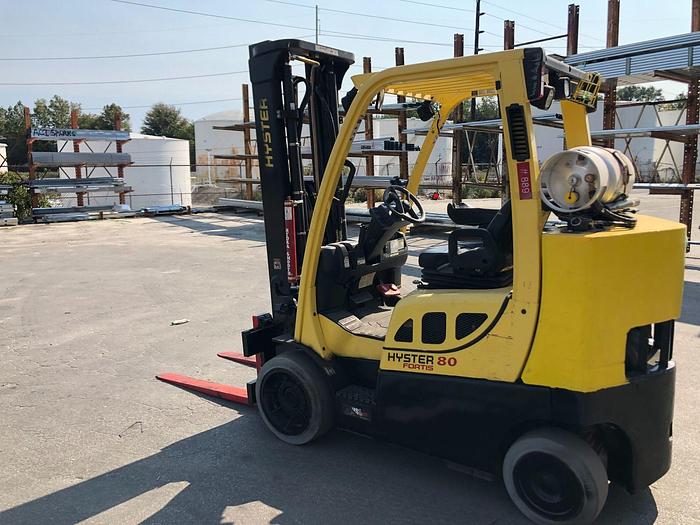 Used 8,000 POUND HYSTER MODEL S80FTBCS MFG. 2014 3,900 HOURS