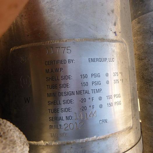 Used Heat Exchanger, Shell & Tube, S/st, Heat Transfer Pump Skid, (4) Pumps #S744940